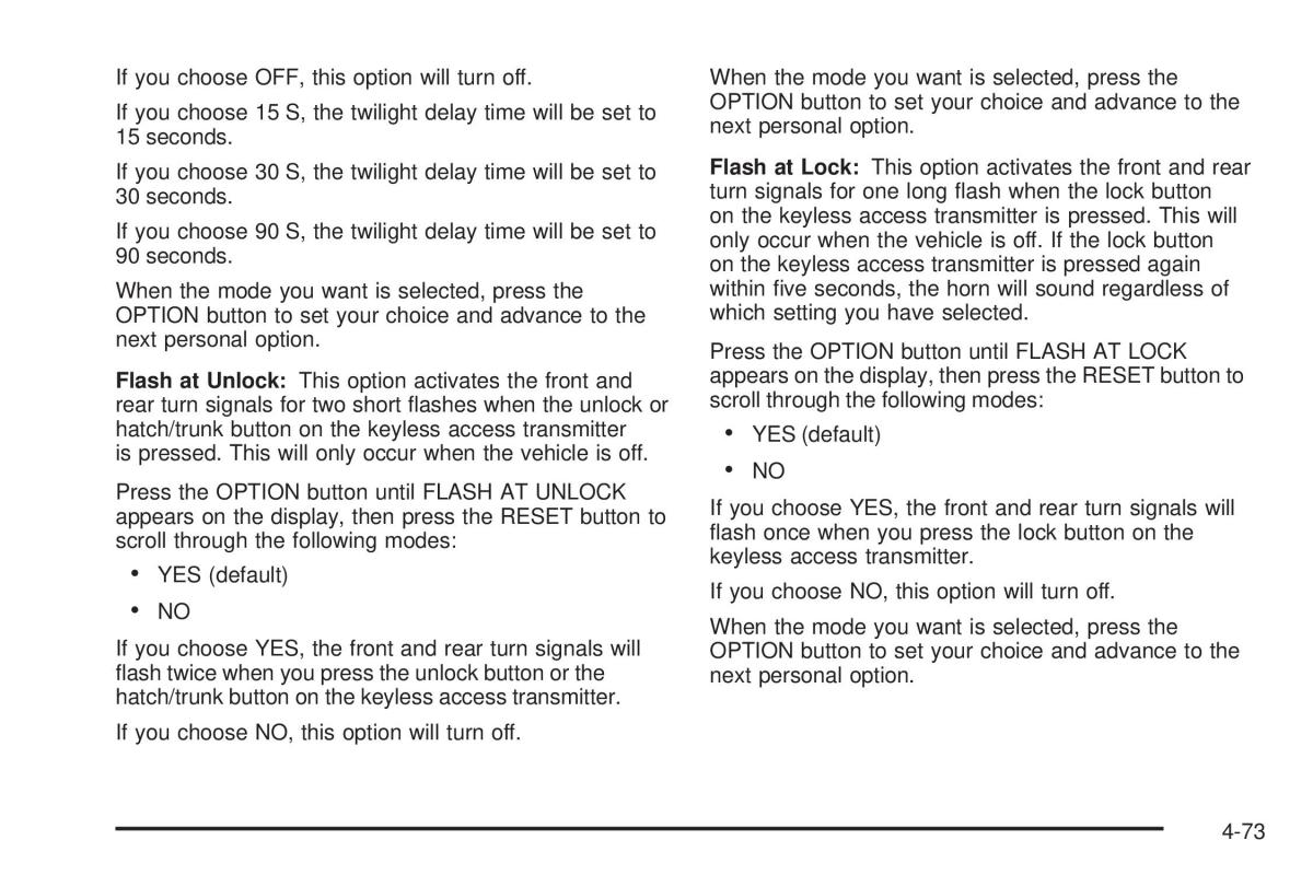 Chevrolet Corvette C6 owners manual / page 235