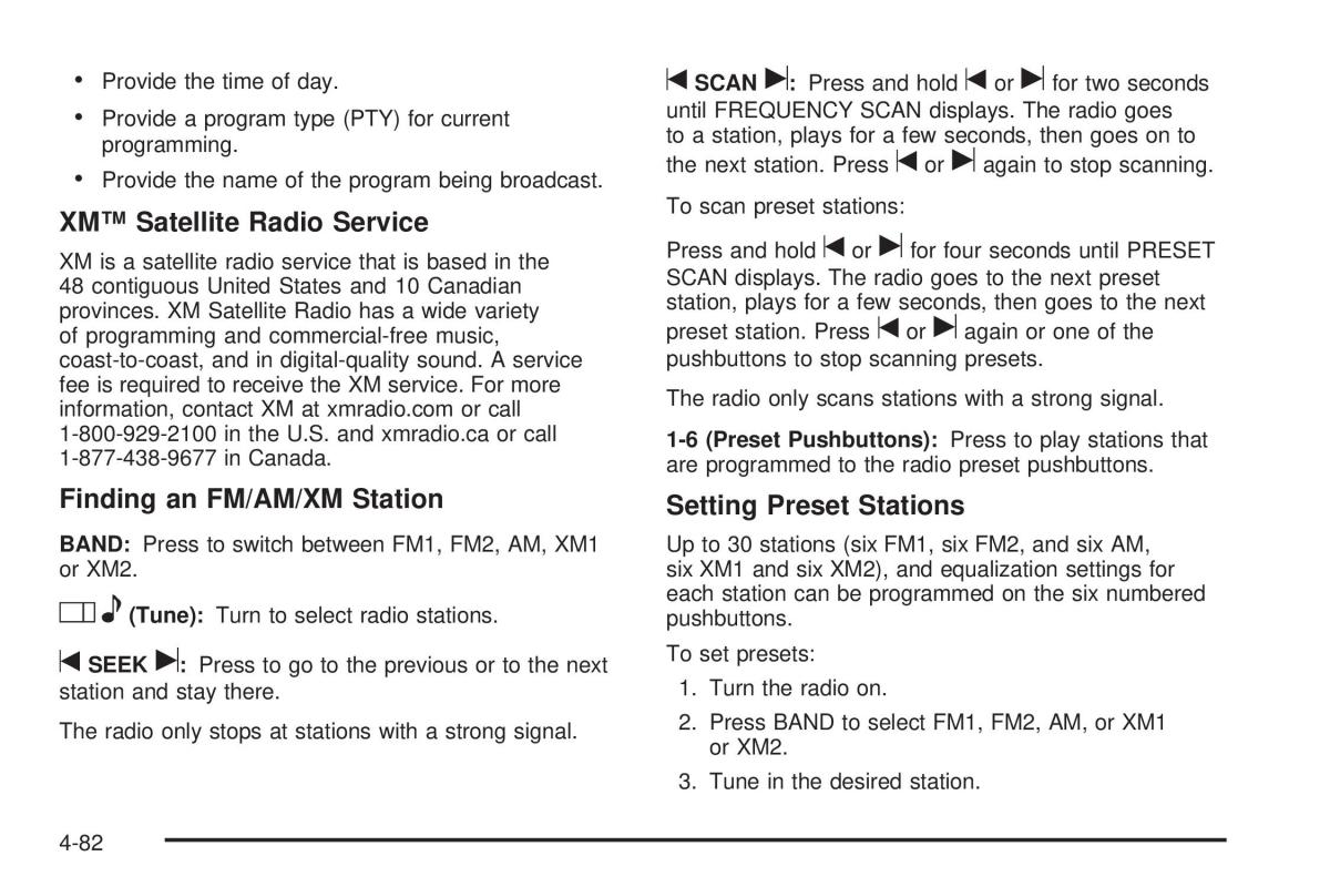 Chevrolet Corvette C6 owners manual / page 244