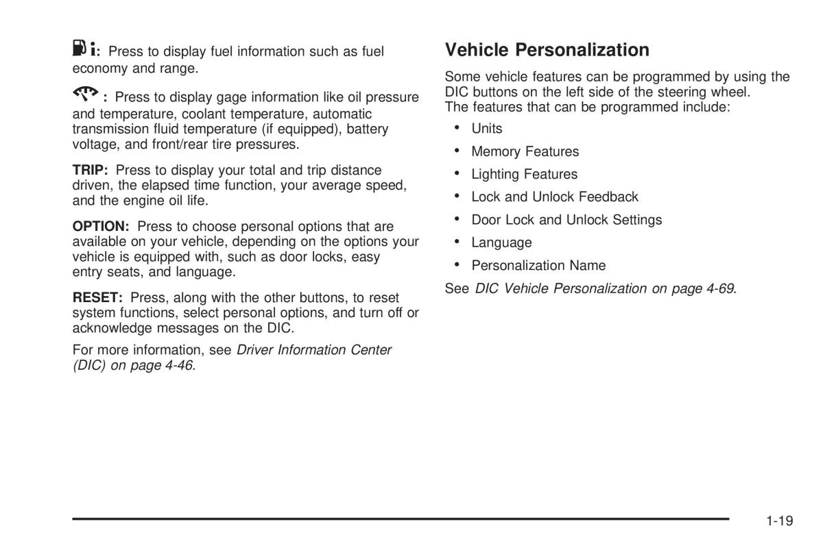 Chevrolet Corvette C6 owners manual / page 25