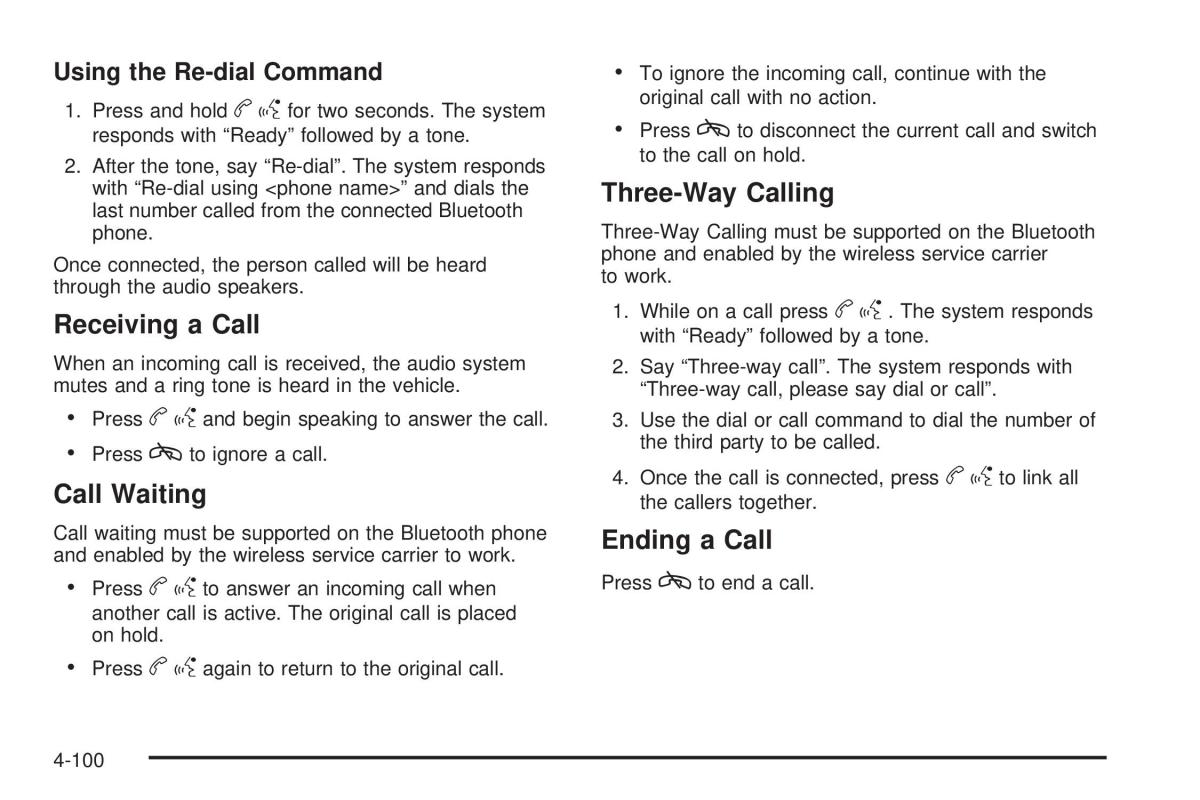 Chevrolet Corvette C6 owners manual / page 262