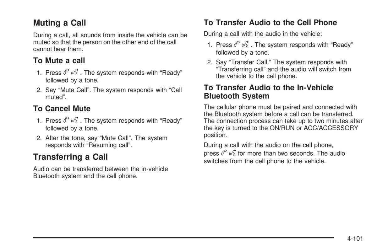 Chevrolet Corvette C6 owners manual / page 263