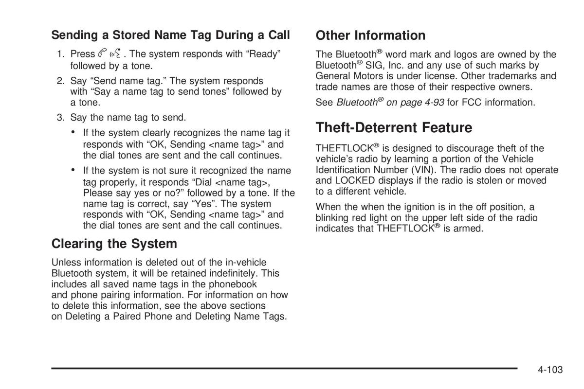 Chevrolet Corvette C6 owners manual / page 265