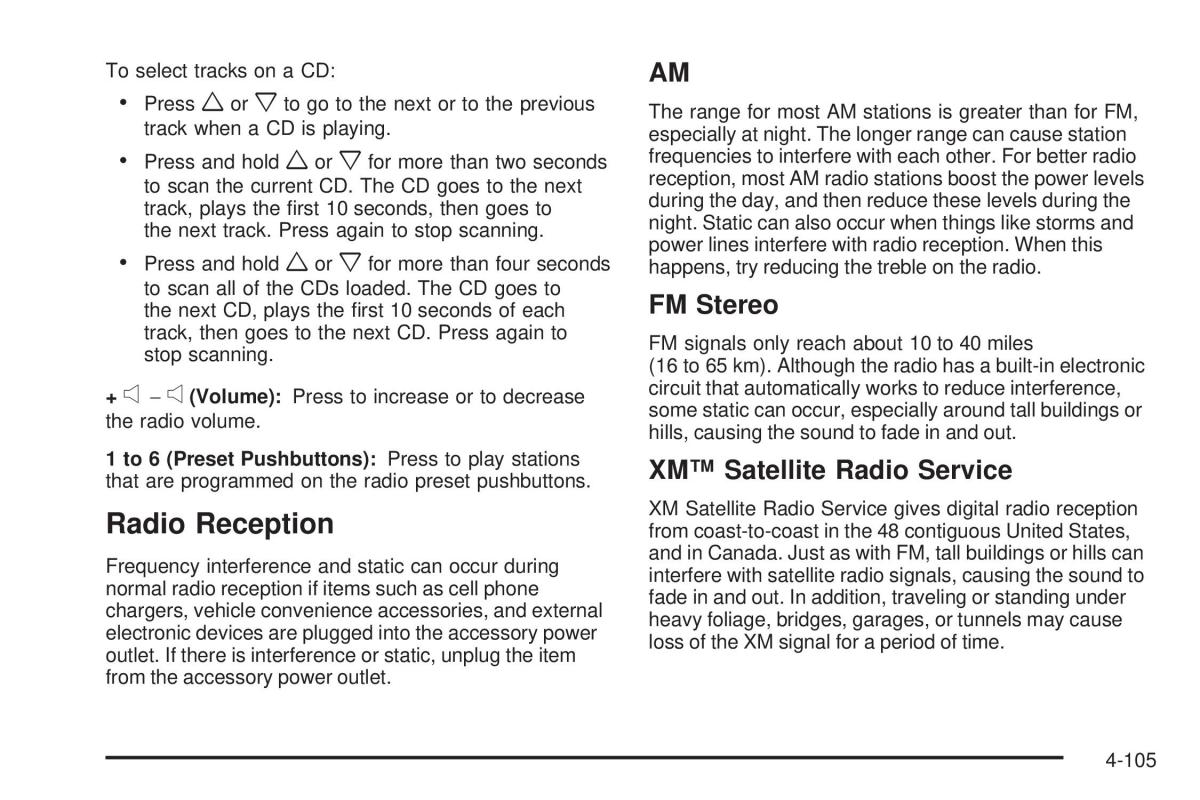 Chevrolet Corvette C6 owners manual / page 267