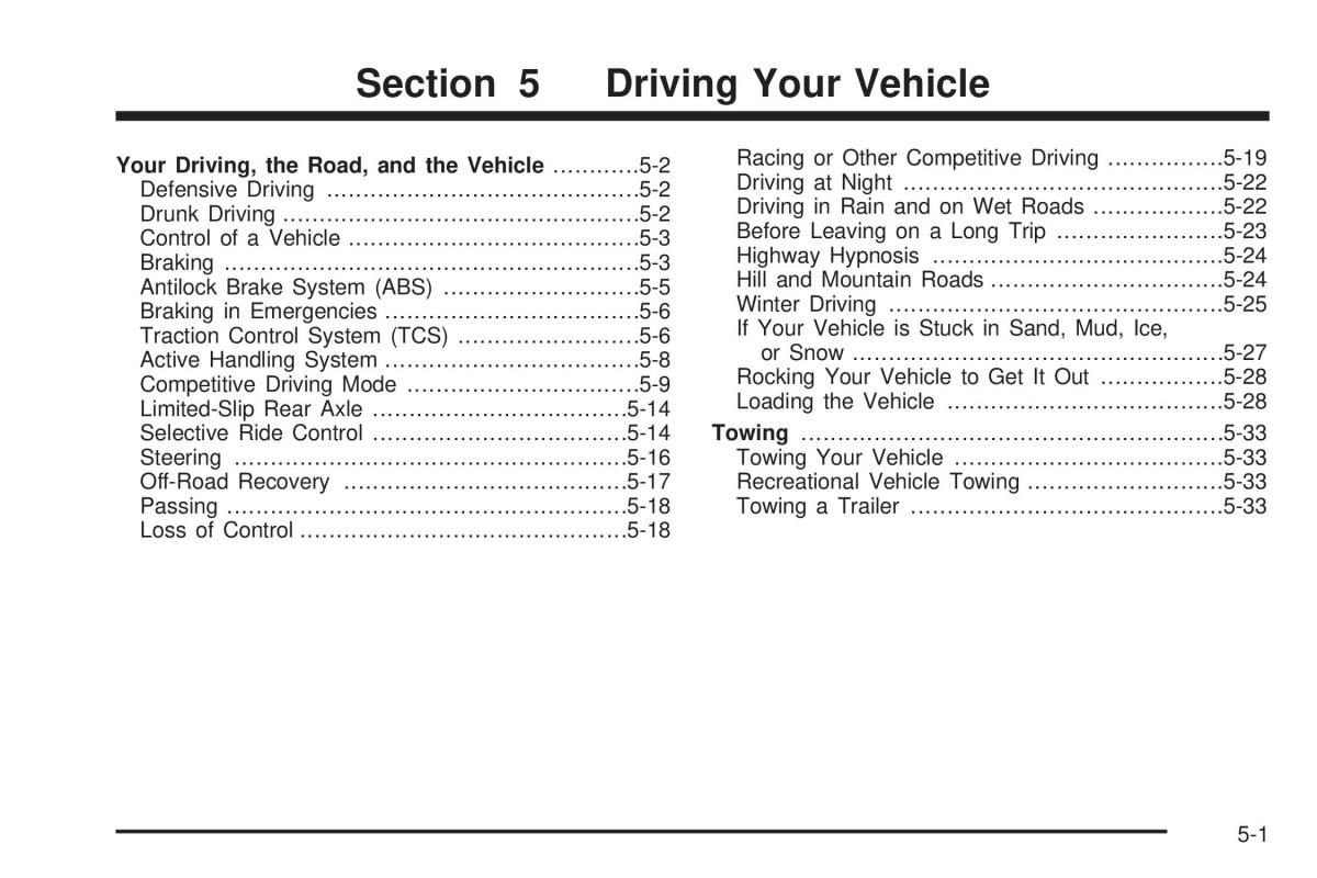 Chevrolet Corvette C6 owners manual / page 269