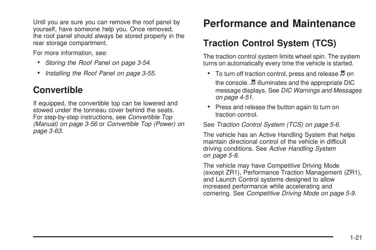 Chevrolet Corvette C6 owners manual / page 27