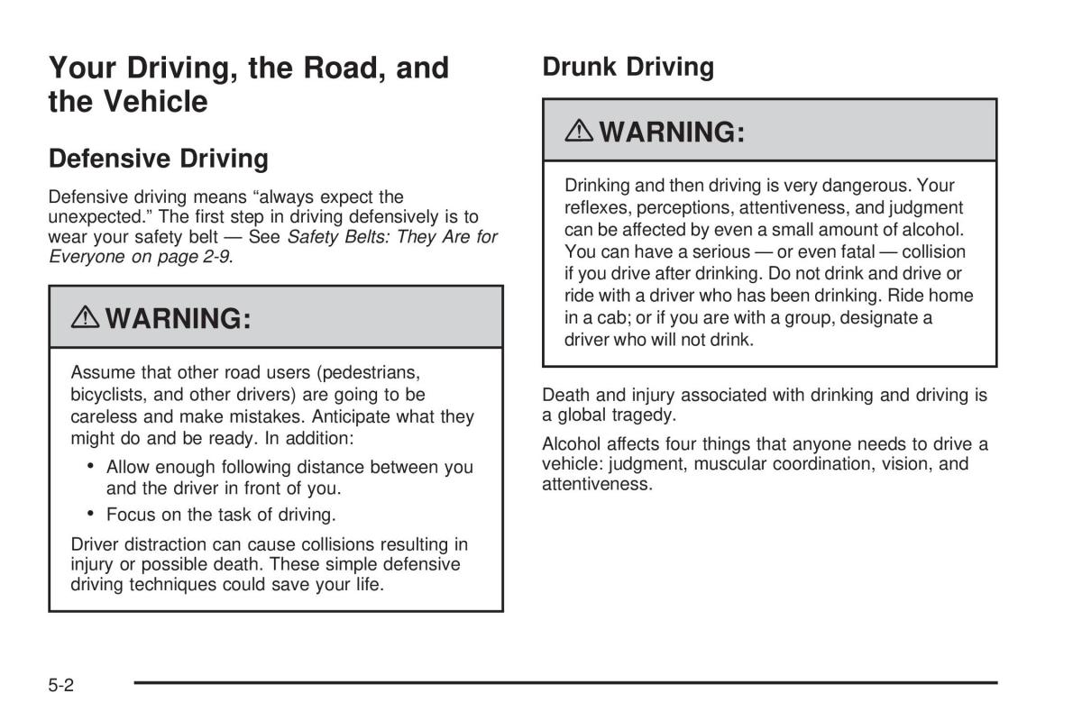 Chevrolet Corvette C6 owners manual / page 270