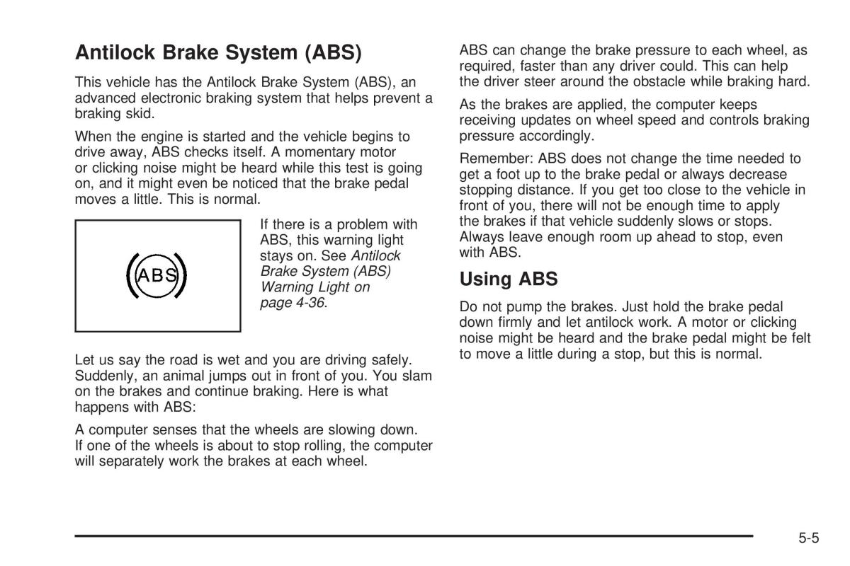 Chevrolet Corvette C6 owners manual / page 273