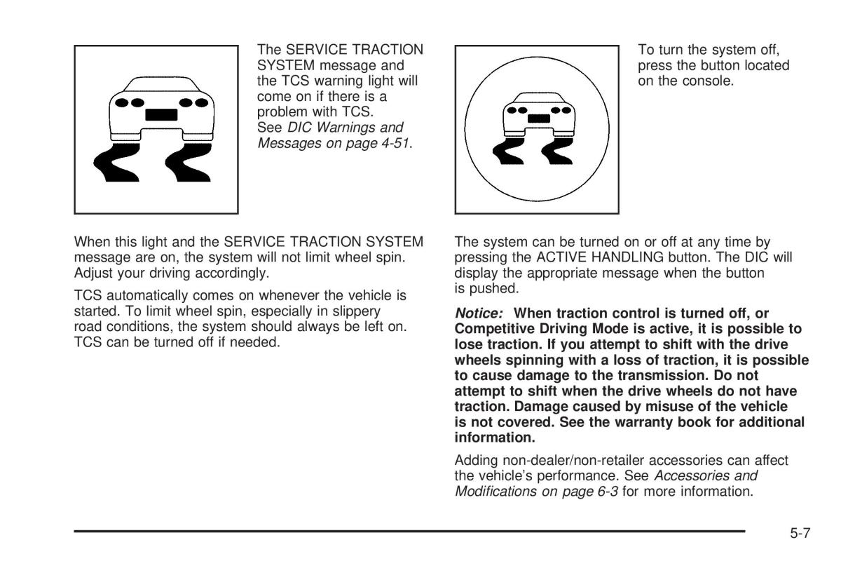 Chevrolet Corvette C6 owners manual / page 275