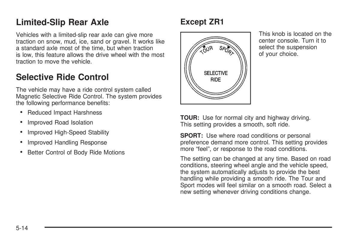 Chevrolet Corvette C6 owners manual / page 282