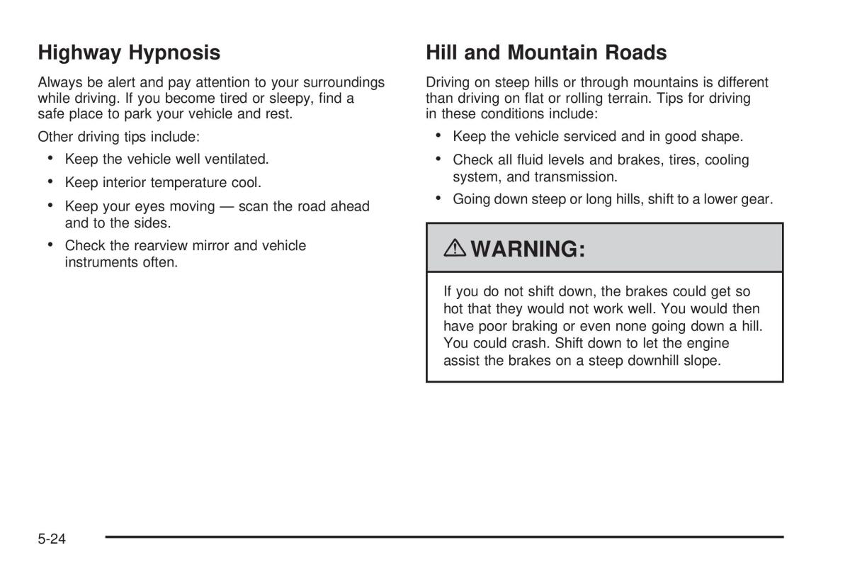 Chevrolet Corvette C6 owners manual / page 292