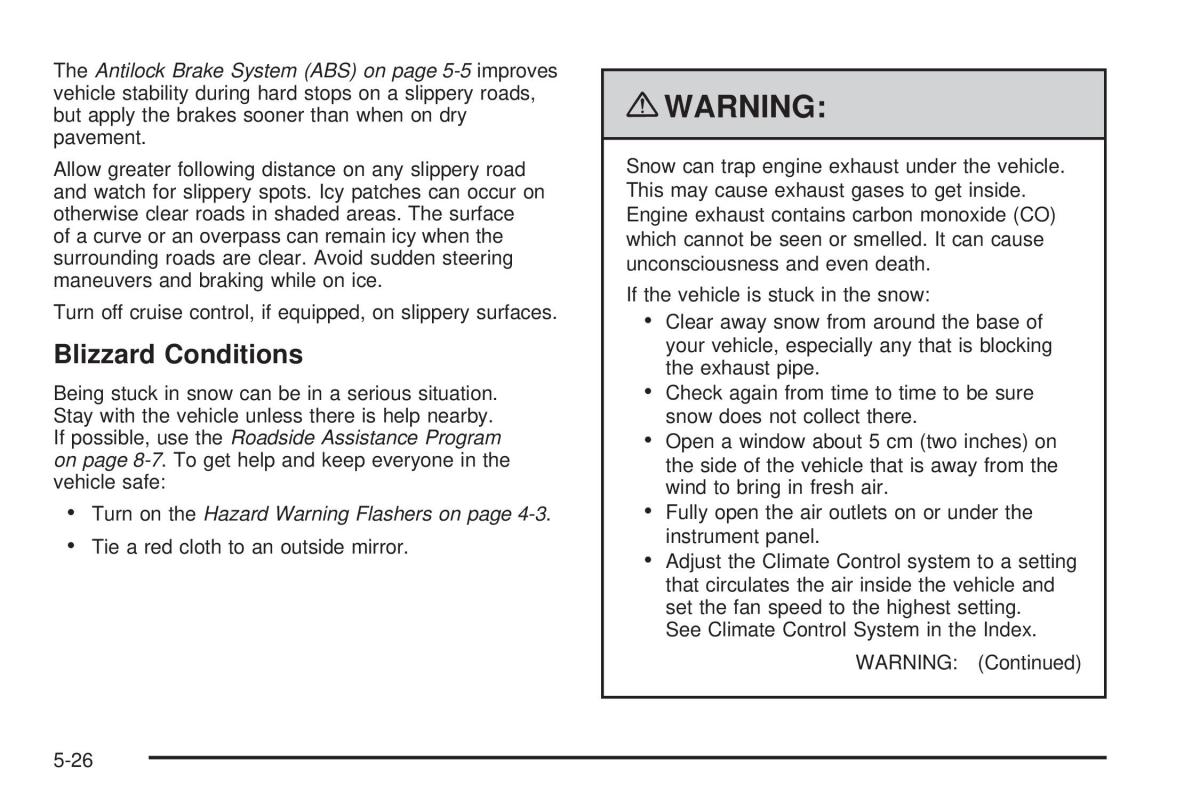 Chevrolet Corvette C6 owners manual / page 294