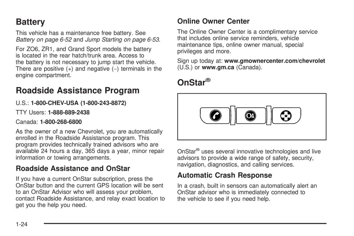 Chevrolet Corvette C6 owners manual / page 30