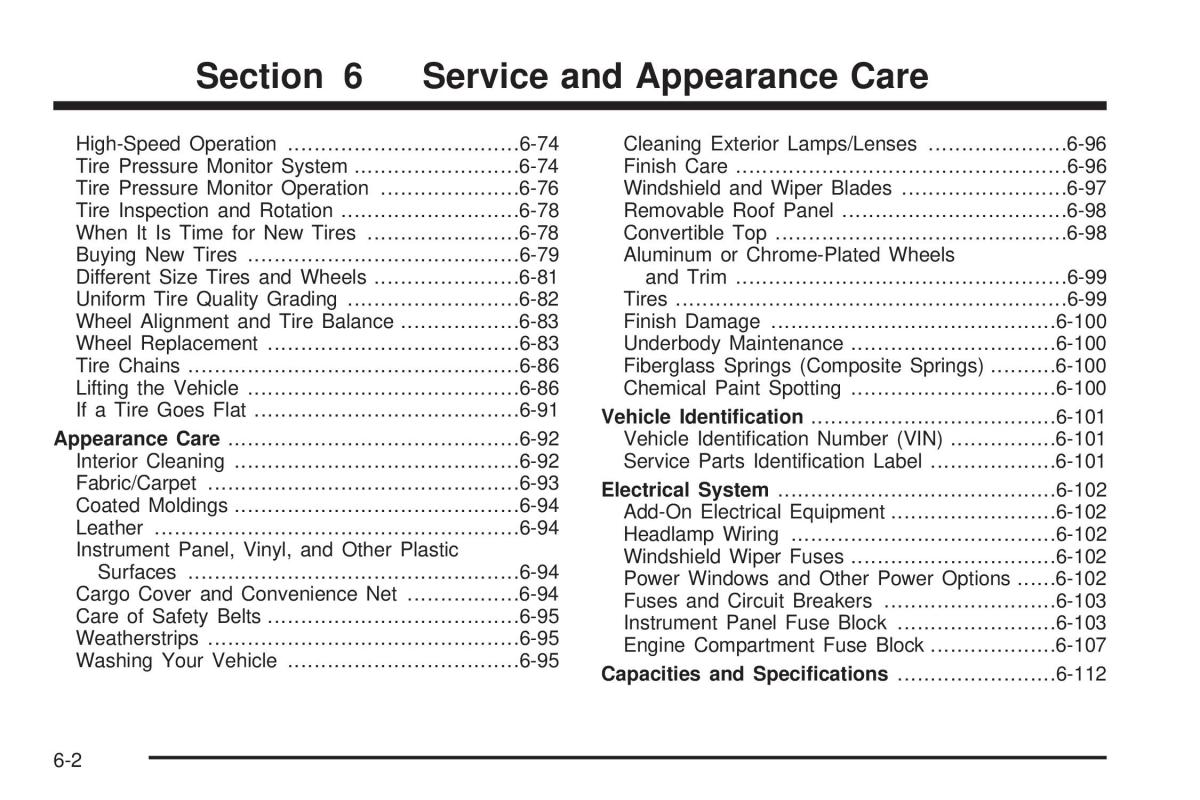 Chevrolet Corvette C6 owners manual / page 304