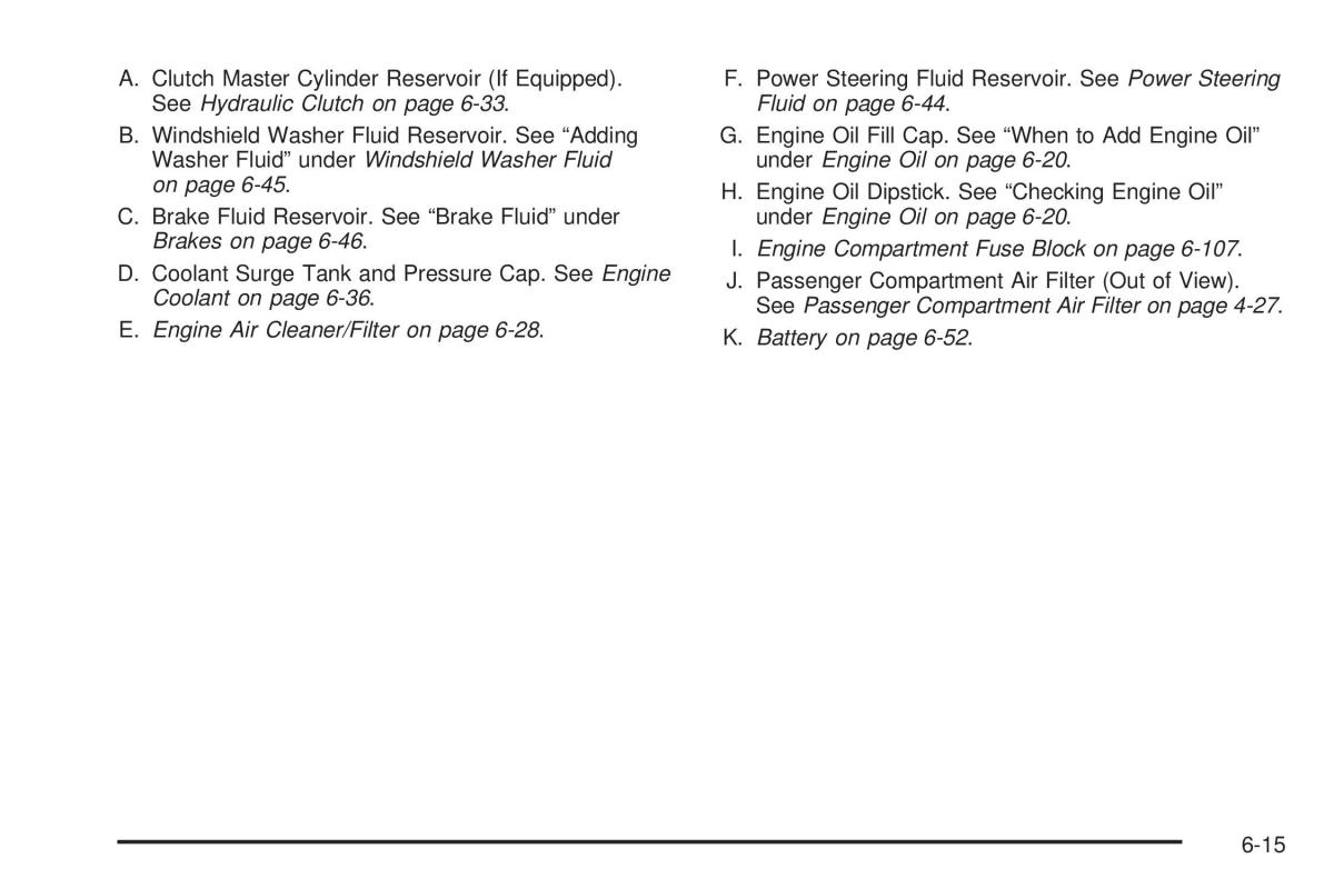 Chevrolet Corvette C6 owners manual / page 317