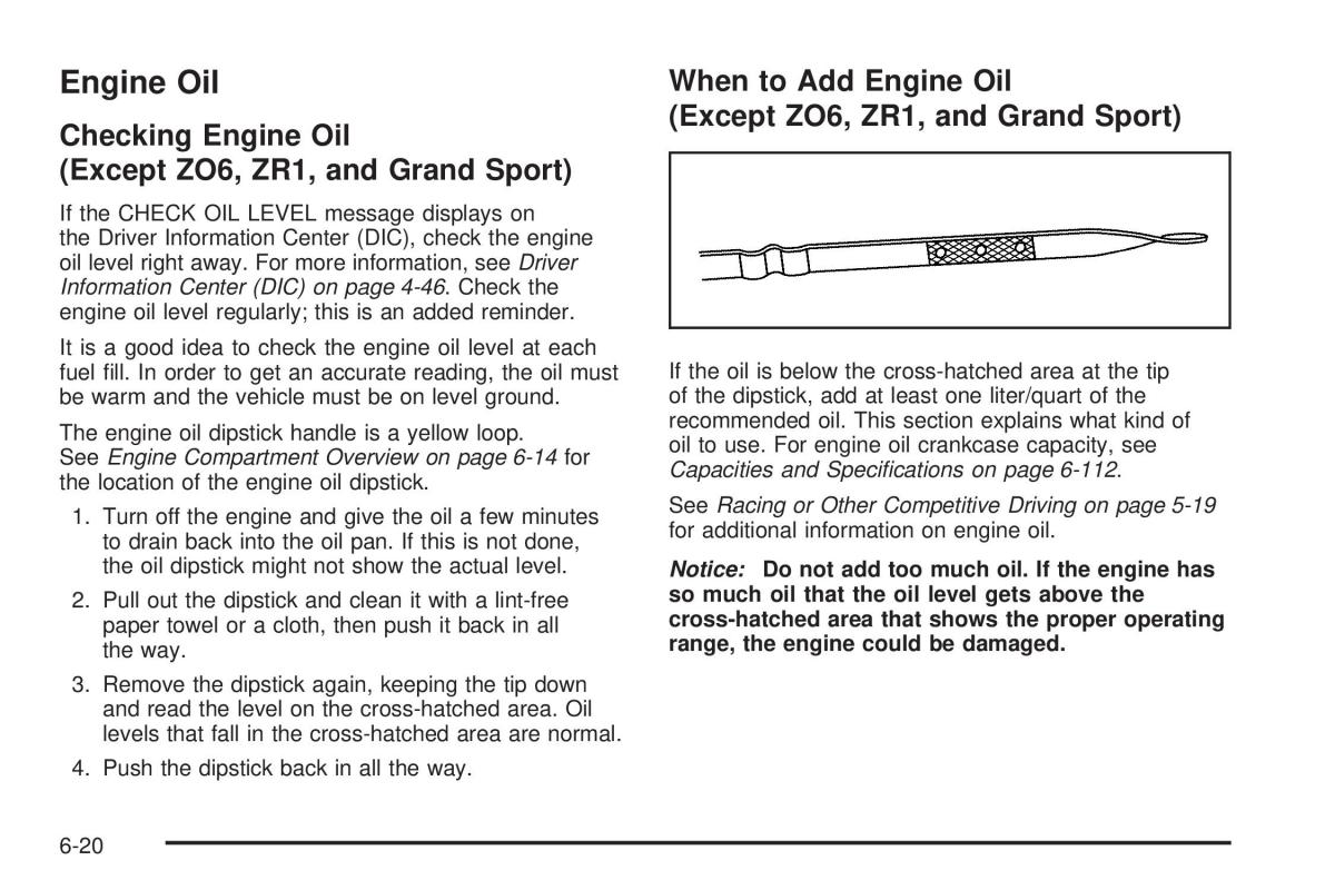 Chevrolet Corvette C6 owners manual / page 322