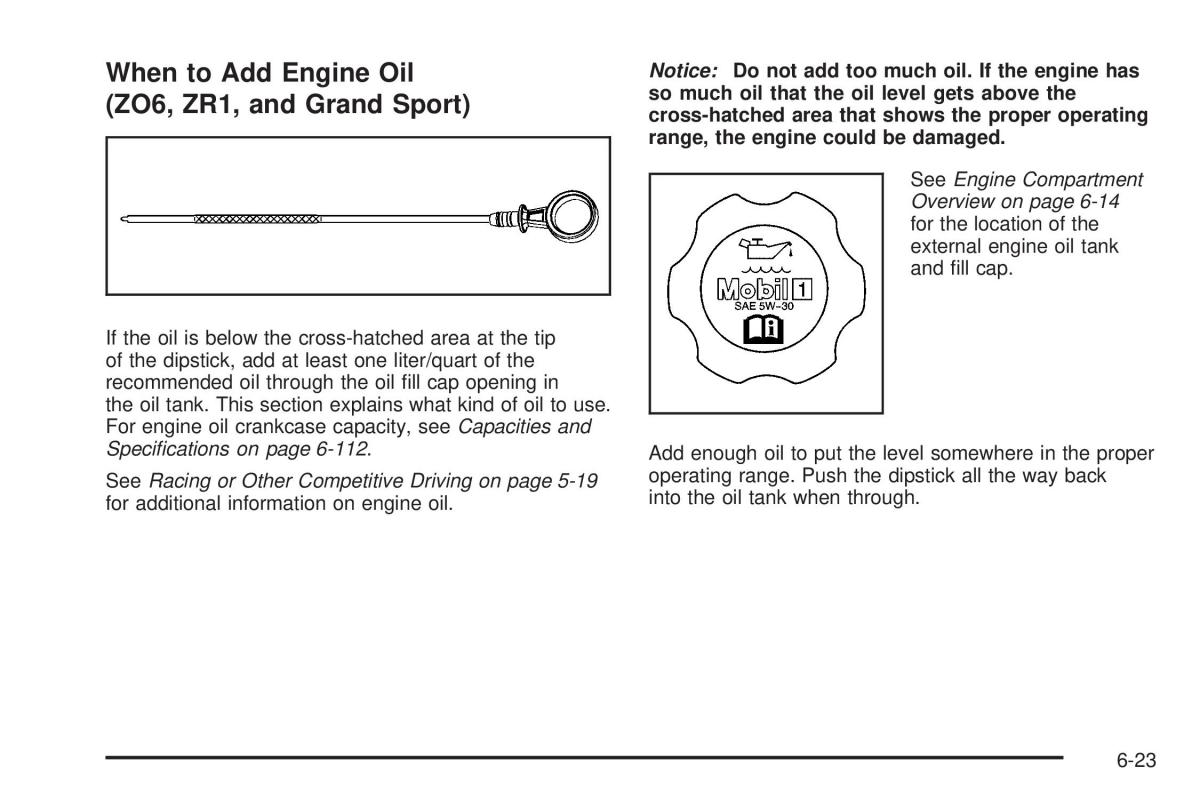 Chevrolet Corvette C6 owners manual / page 325