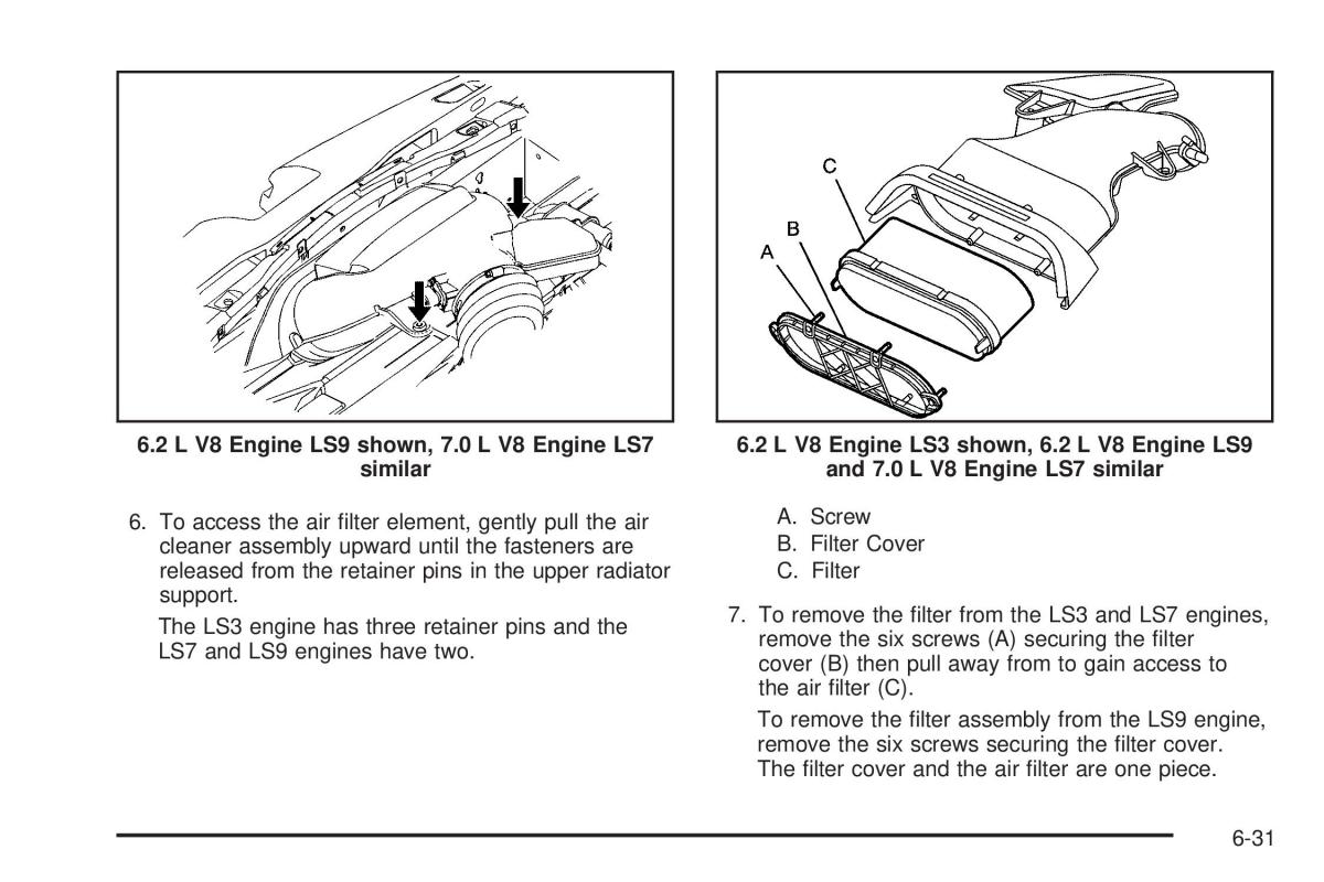 Chevrolet Corvette C6 owners manual / page 333