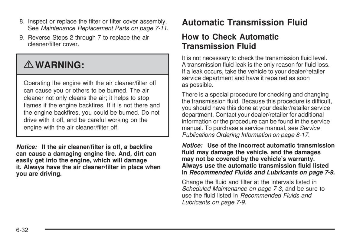 Chevrolet Corvette C6 owners manual / page 334