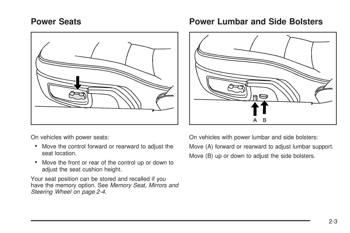 Chevrolet Corvette C6 owners manual / page 35