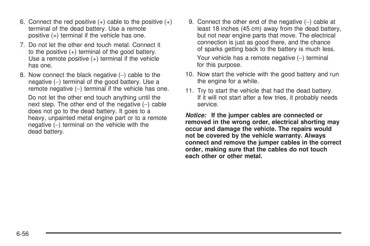 Chevrolet Corvette C6 owners manual / page 358