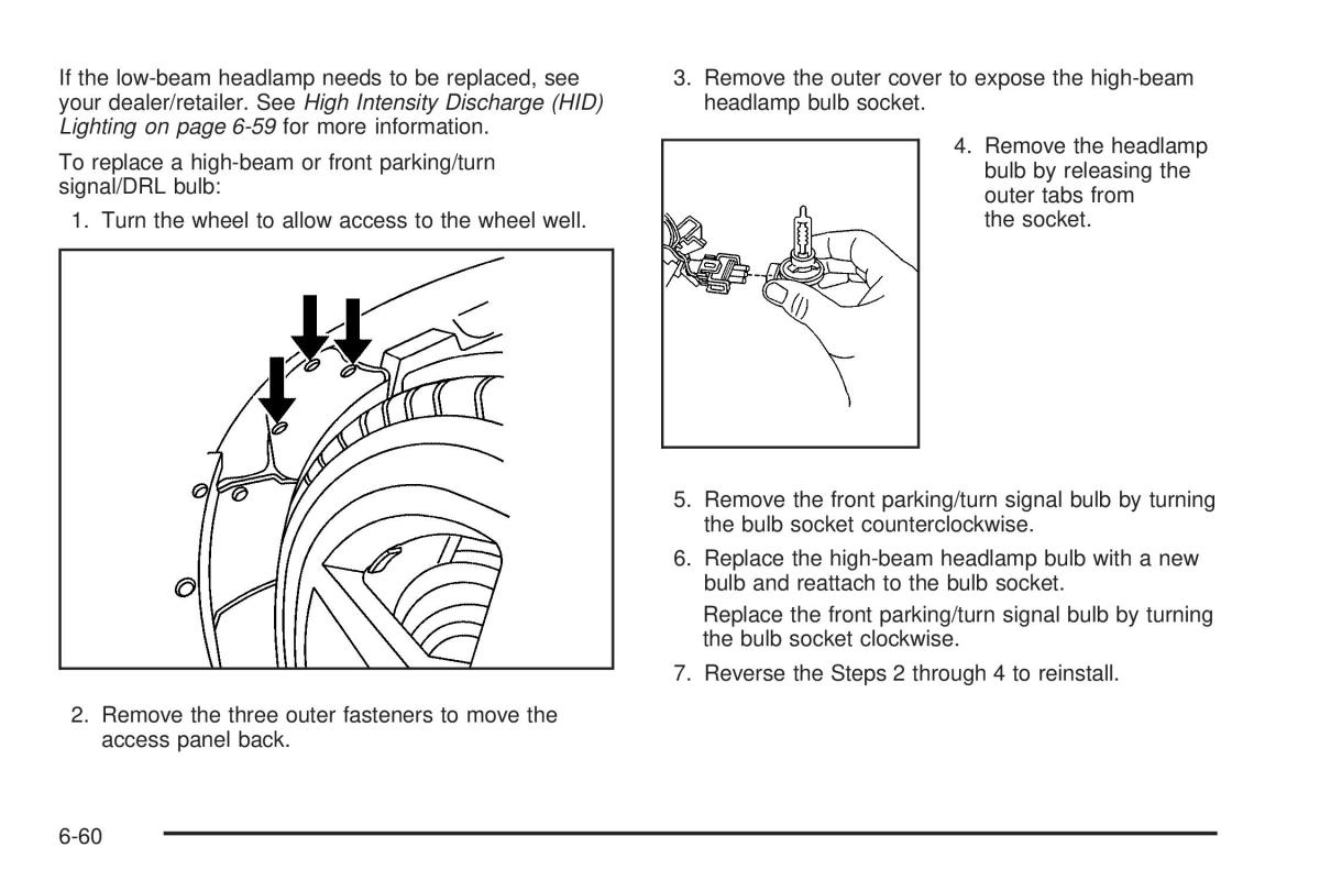 Chevrolet Corvette C6 owners manual / page 362