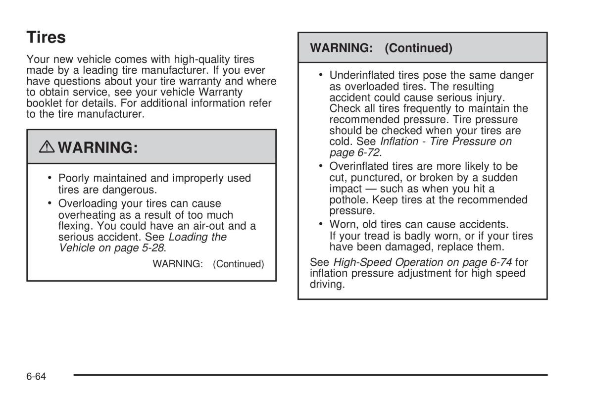 Chevrolet Corvette C6 owners manual / page 366