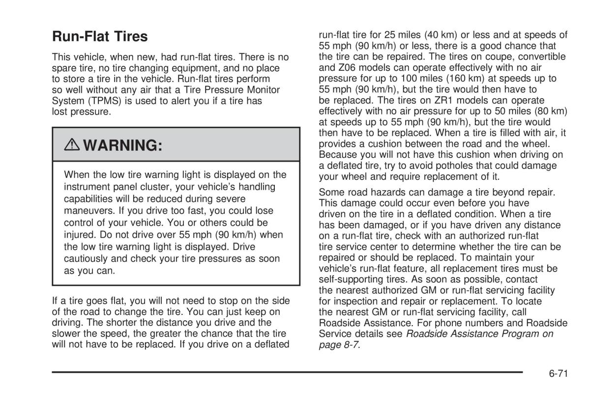 Chevrolet Corvette C6 owners manual / page 373