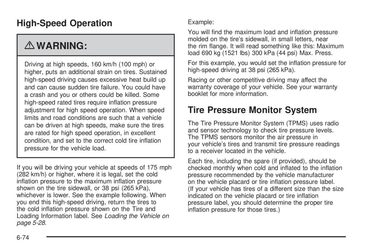 Chevrolet Corvette C6 owners manual / page 376