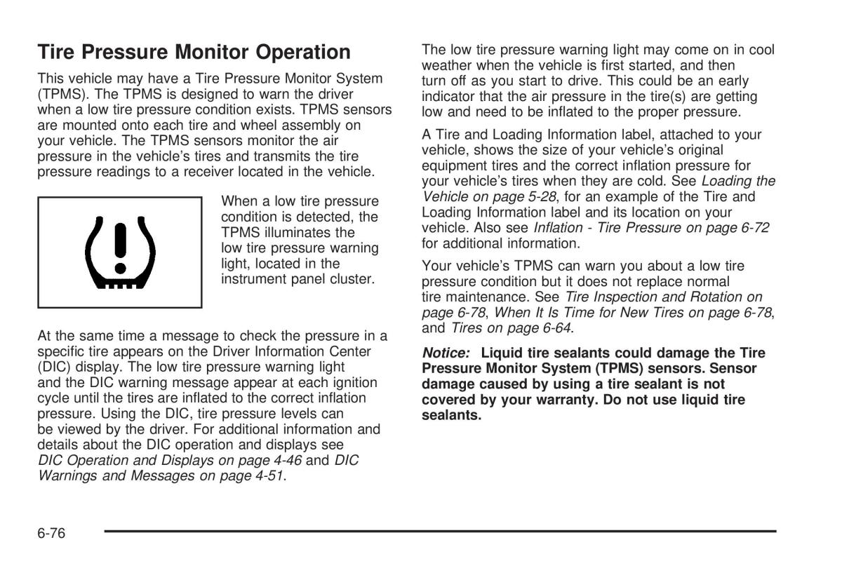 Chevrolet Corvette C6 owners manual / page 378