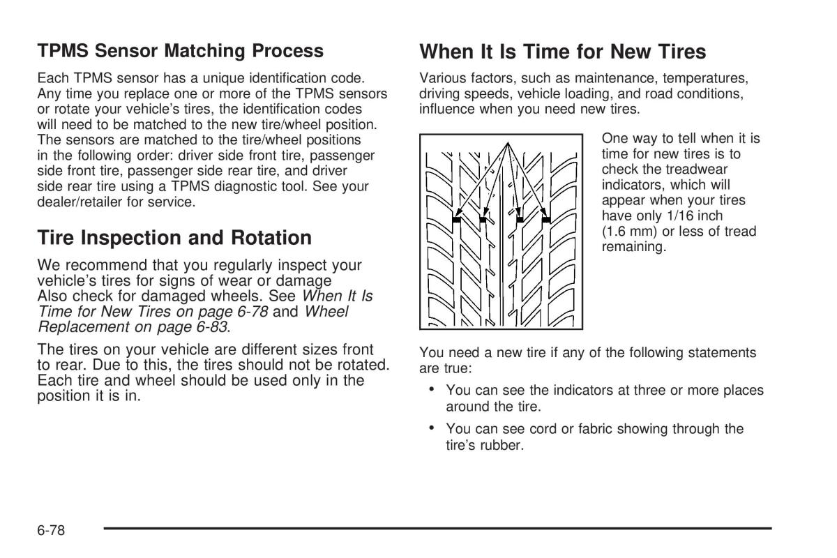 Chevrolet Corvette C6 owners manual / page 380