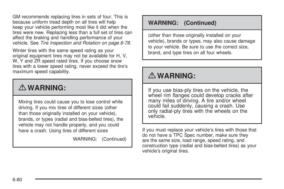 Chevrolet Corvette C6 owners manual / page 382