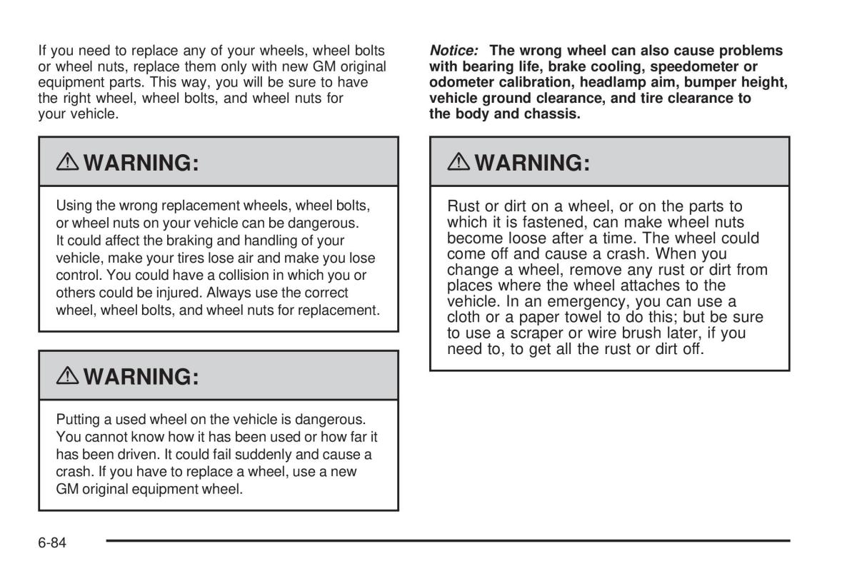 Chevrolet Corvette C6 owners manual / page 386