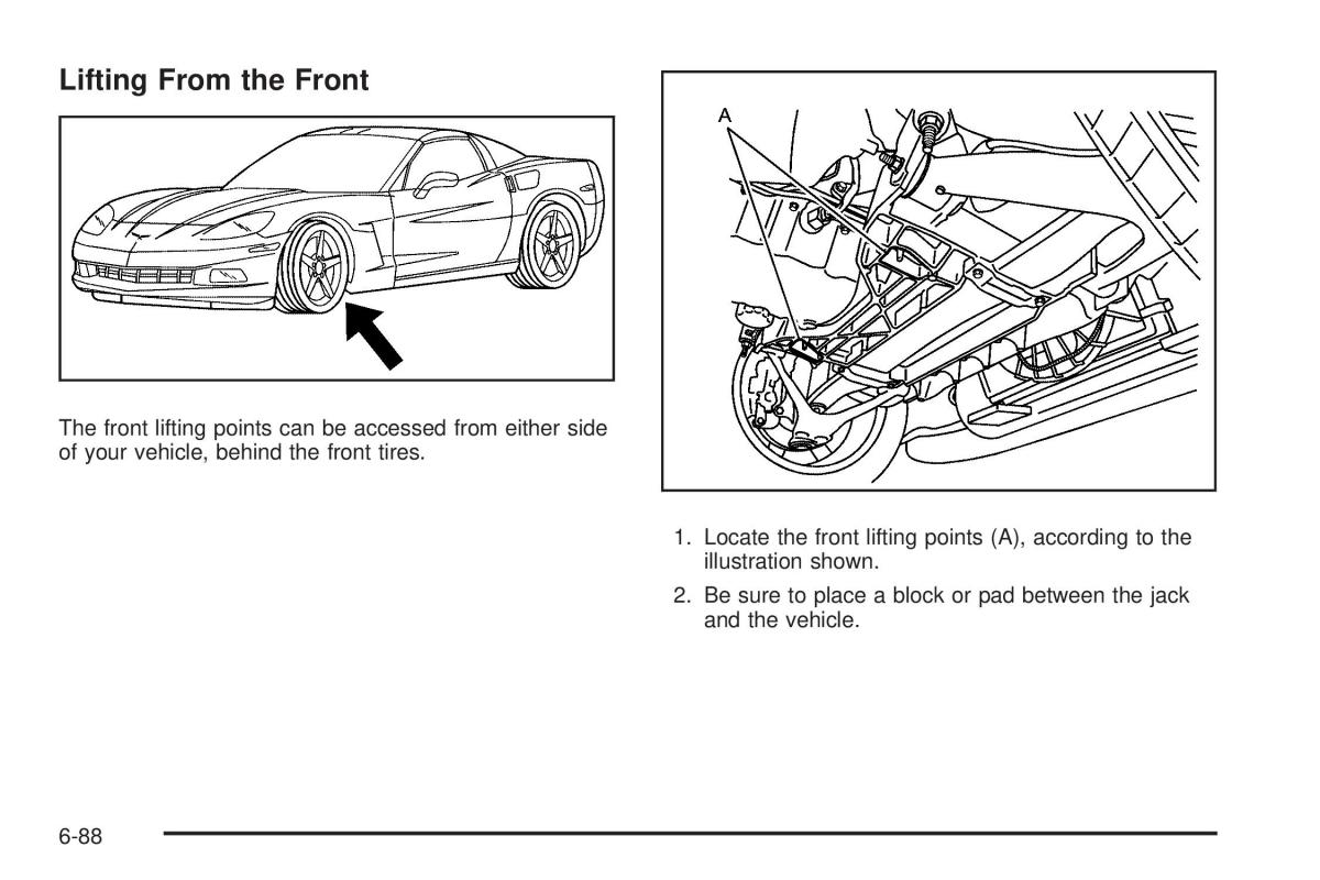 Chevrolet Corvette C6 owners manual / page 390