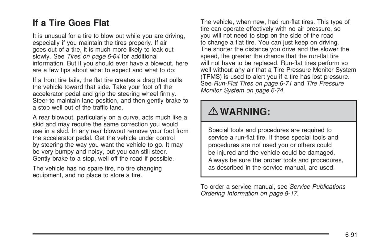 Chevrolet Corvette C6 owners manual / page 393