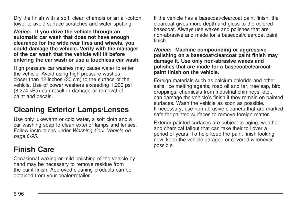 Chevrolet Corvette C6 owners manual / page 398