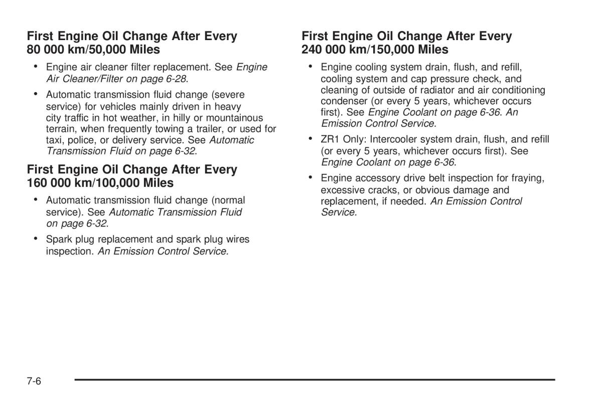 Chevrolet Corvette C6 owners manual / page 422