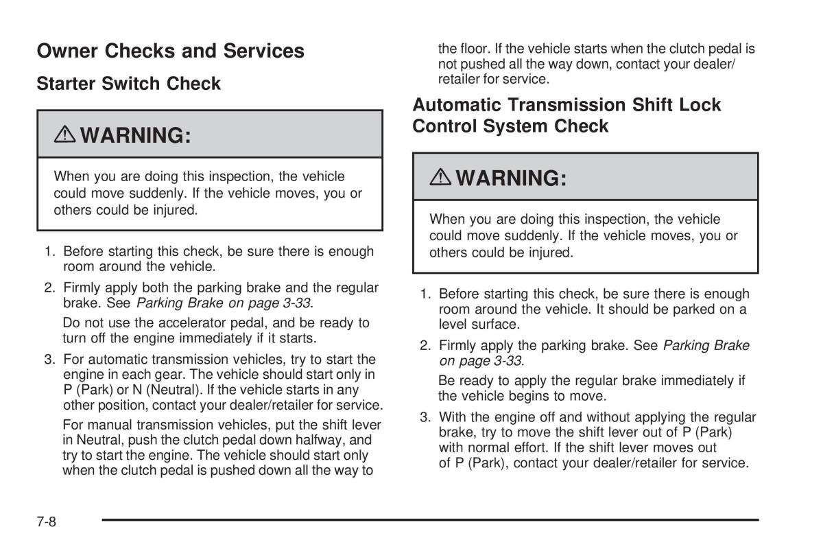 Chevrolet Corvette C6 owners manual / page 424