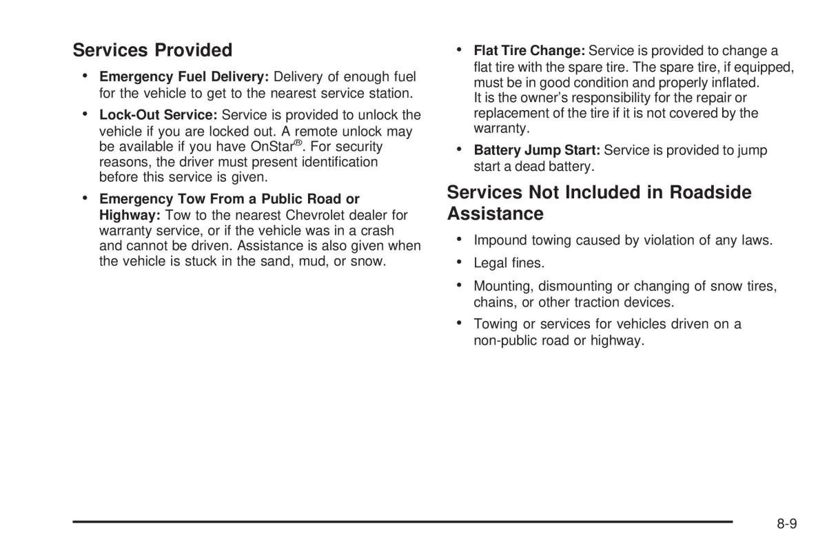 Chevrolet Corvette C6 owners manual / page 441