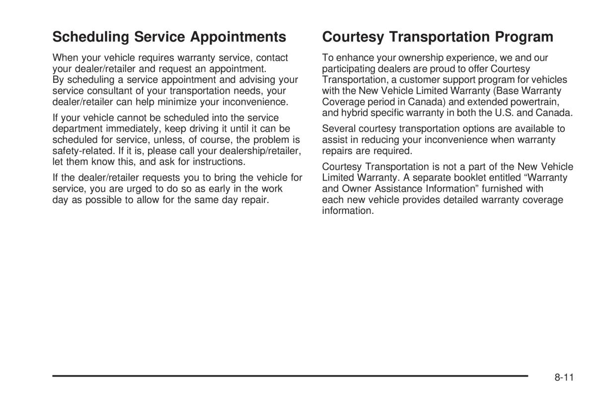 Chevrolet Corvette C6 owners manual / page 443