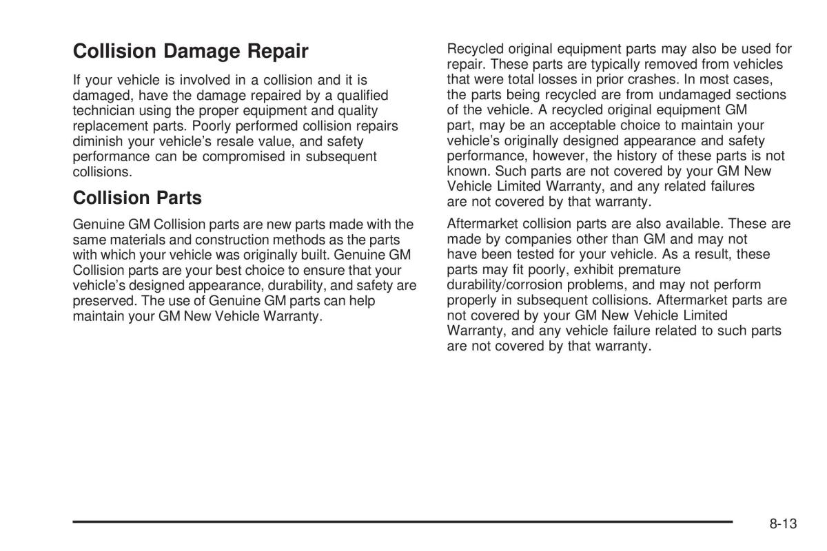 Chevrolet Corvette C6 owners manual / page 445