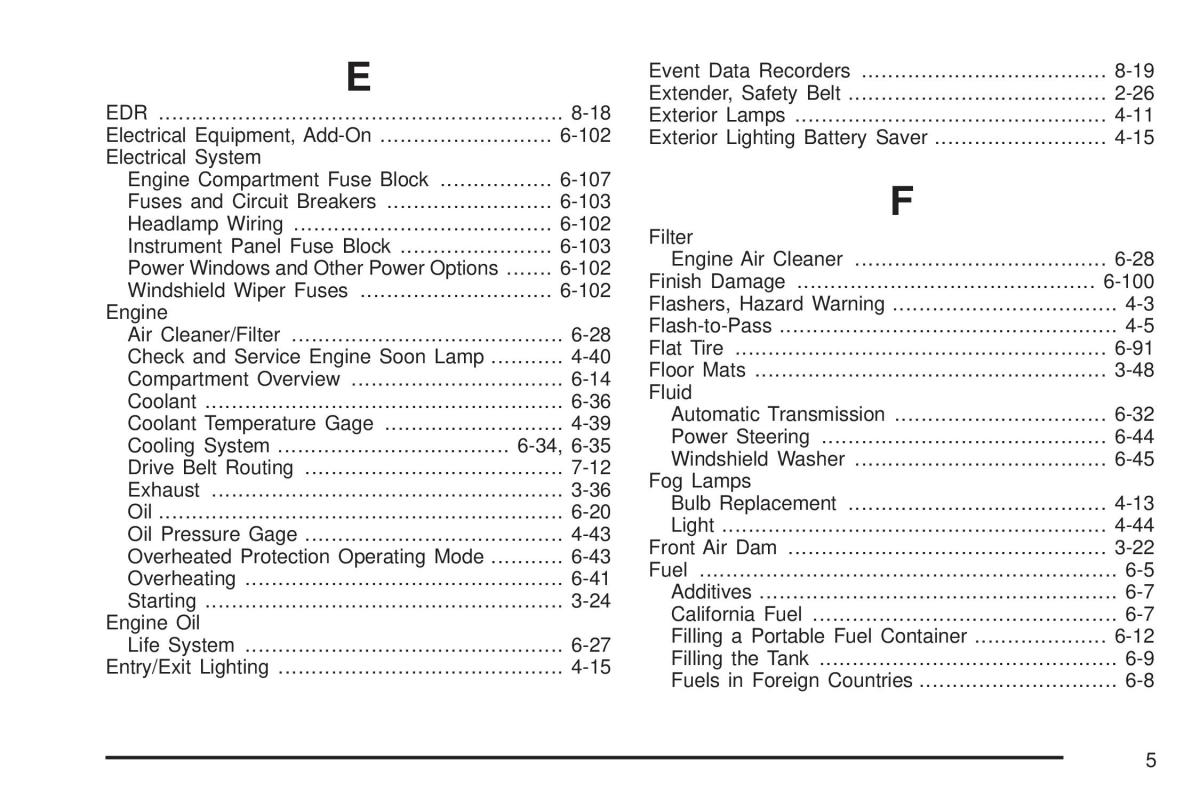 Chevrolet Corvette C6 owners manual / page 457