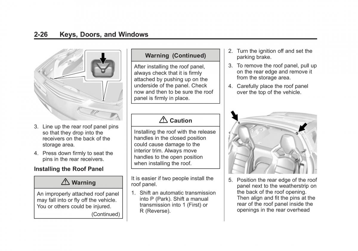 manual  Chevrolet Corvette C7 owners manual / page 55