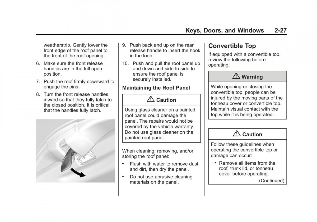 manual  Chevrolet Corvette C7 owners manual / page 56