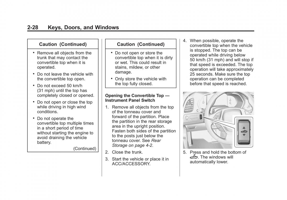 manual  Chevrolet Corvette C7 owners manual / page 57