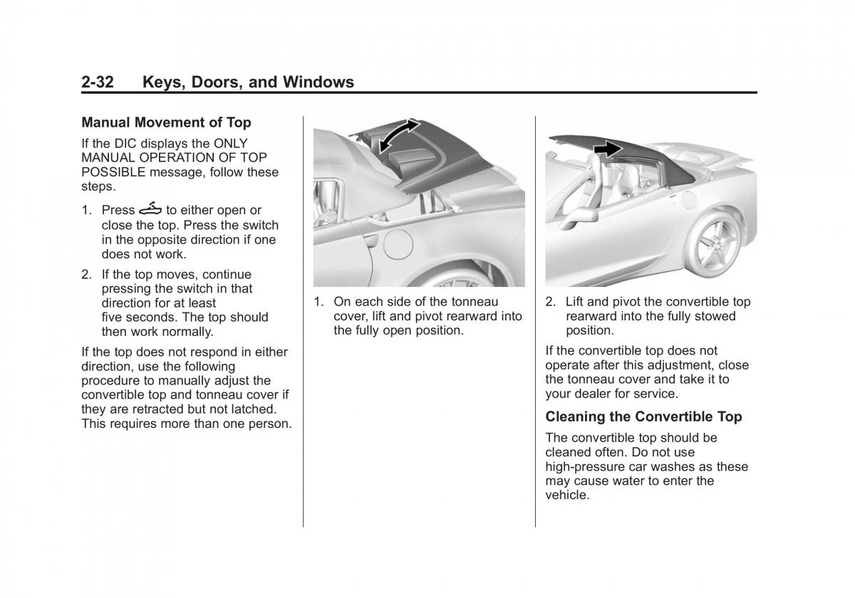 manual  Chevrolet Corvette C7 owners manual / page 61