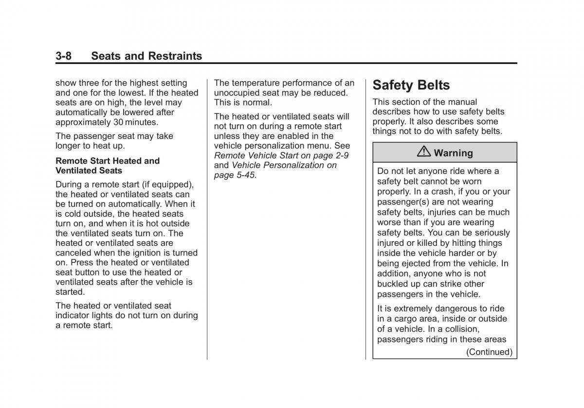 manual  Chevrolet Corvette C7 owners manual / page 71