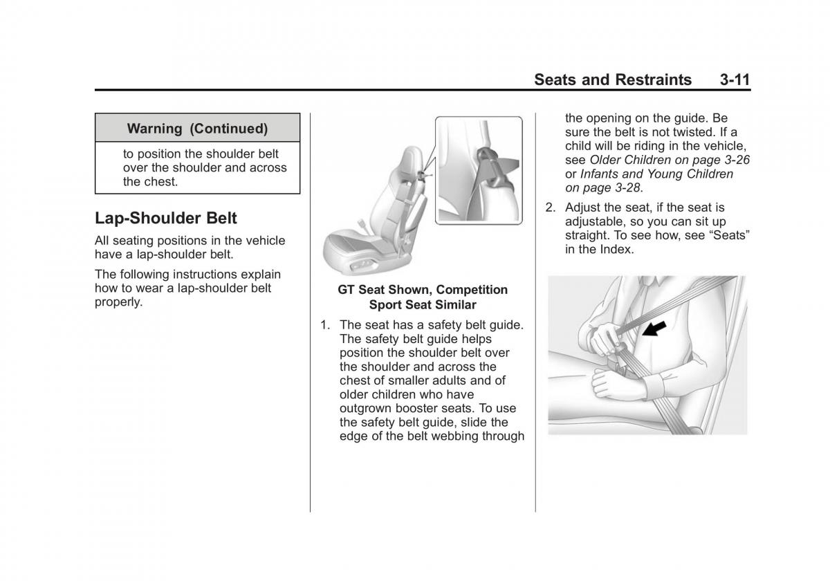 manual  Chevrolet Corvette C7 owners manual / page 74