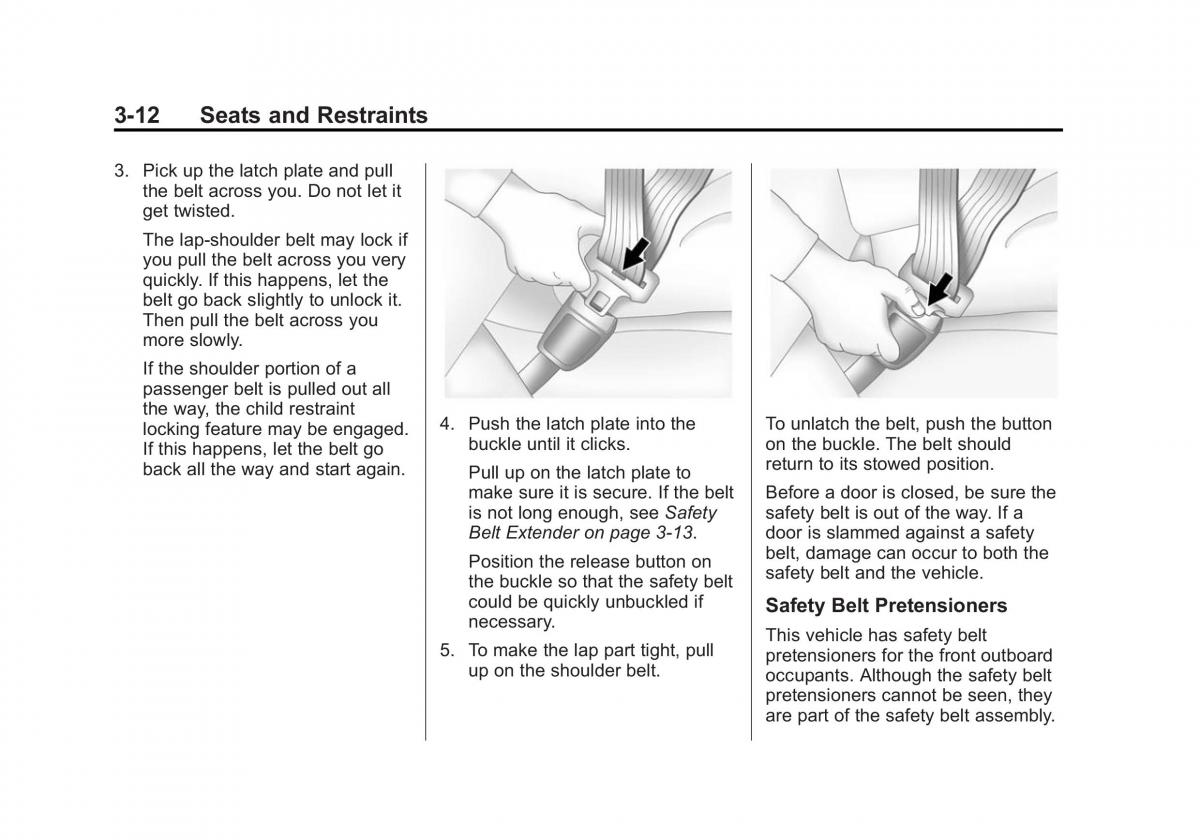 manual  Chevrolet Corvette C7 owners manual / page 75