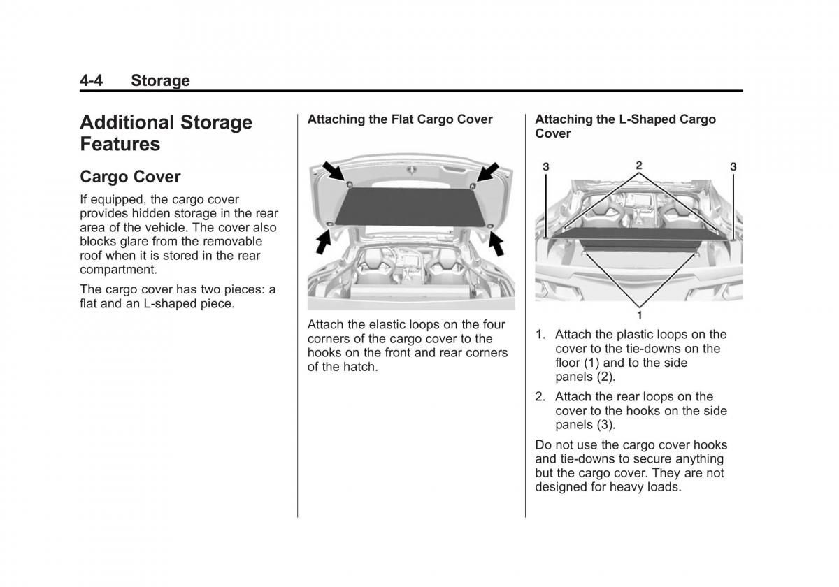 manual  Chevrolet Corvette C7 owners manual / page 103