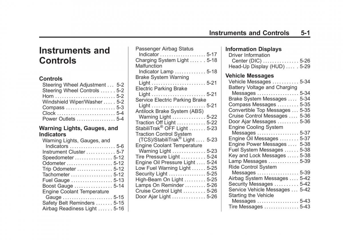 manual  Chevrolet Corvette C7 owners manual / page 106